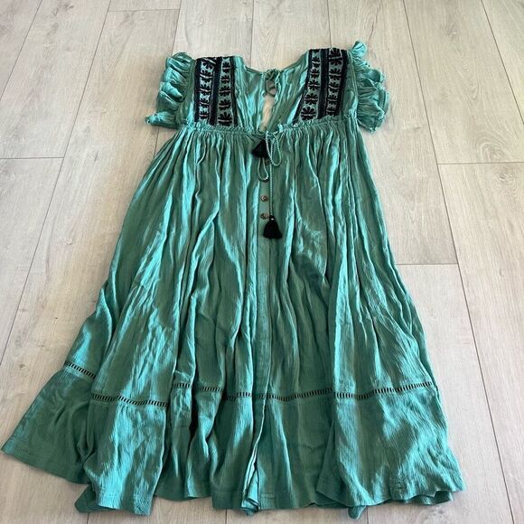 Free People Will Wait for You Embroidered Dress size xs - Picture 1 of 10